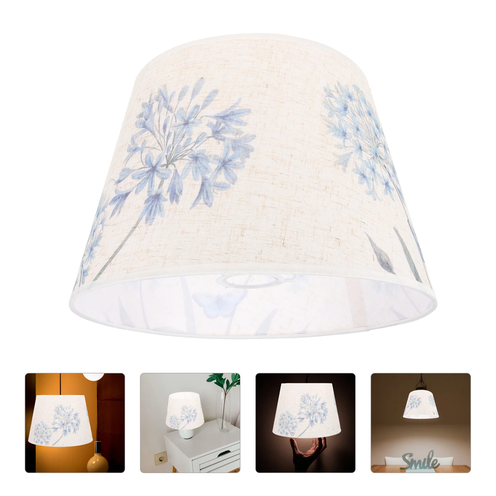 

Table Lamp Lampshade Floor Linen Removable and Washable Buckle Small Light Cover Shades for Supply Metal Simple Compact