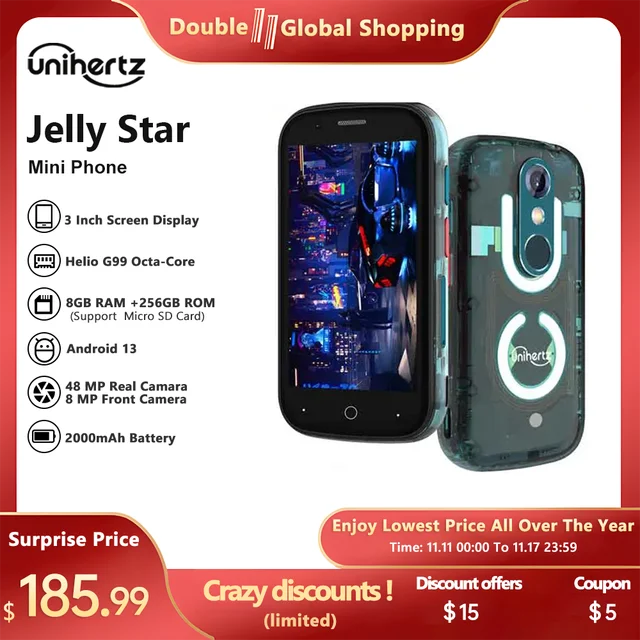 Unihertz Jelly Star Mini Smartphone: A Stunning Combination of Style and Functionality