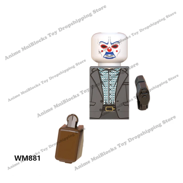Movie Batman The Joker Harley Quinn Wonder Woman mini action toy figures building blocks Assemble bricks kid gifts WM6080 WM6100 WM881