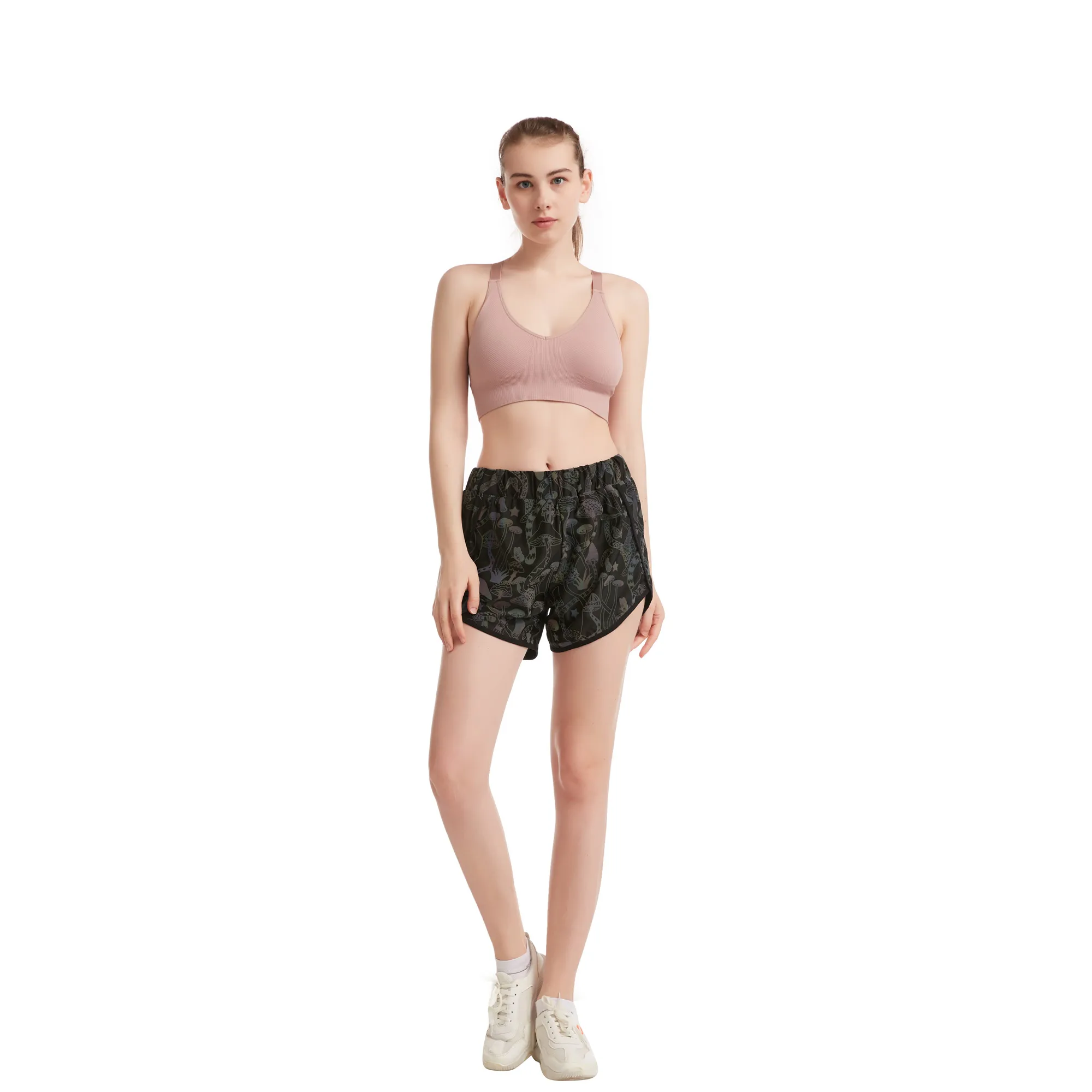 Women's Holographic Running Reflective Rainbow 