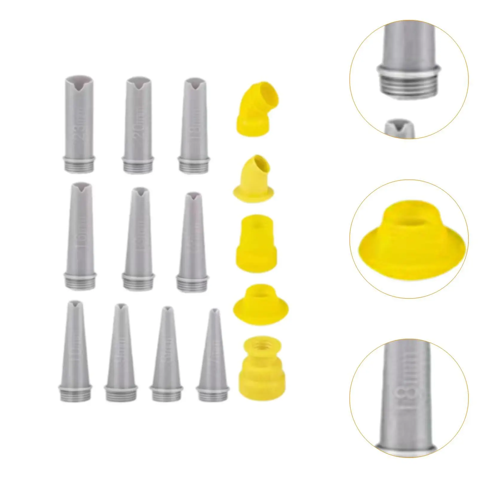 Caulking Nozzle Set Easy to Use Finishing Tools for Walls Kitchen Window