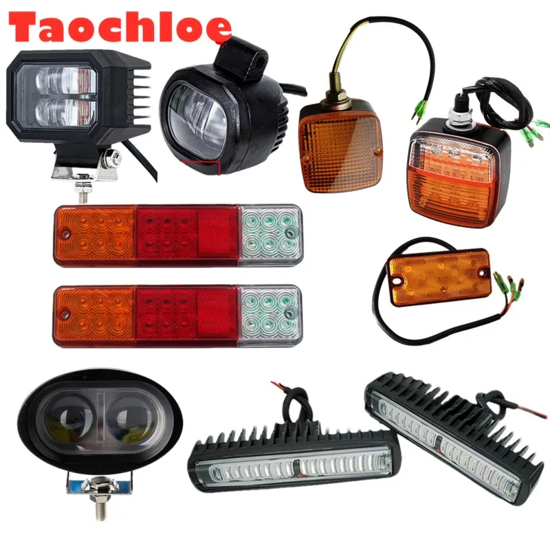 2Pcs 10-80V Blu Rosso Ambra Rosso Zona Luci Di Sicurezza Per Veicoli Luci Di Avvertimento Per Carrelli Elevatori Luci Di Coda Per Carrelli Elevatori L