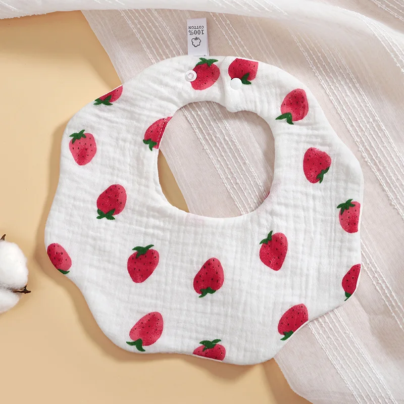 Bavaglini 6 strati garza mussola bambino bambini Bandana alimentazione Burp panno morbido neonato Saliva asciugamano neonata ragazzo accessori - immagine 6