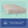 2-Stage Baby Crib Mattress Innerspring Hypoallergenic Waterproof Extra Firm Toddler Bed Mattress 150 Coils Airflow Pocket Safe 6