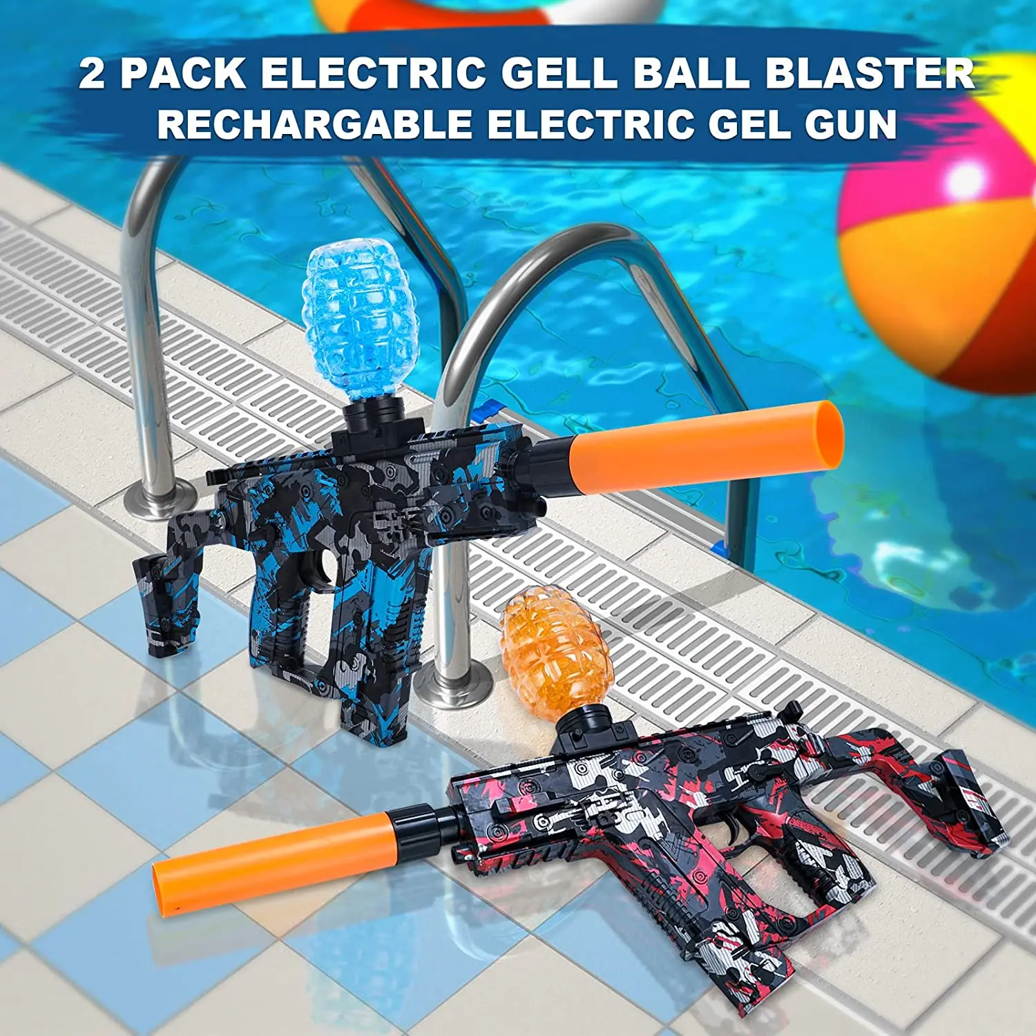Gel Blast Water Gun Electric Blast Gel Water Gun for Outdoor Game Toys