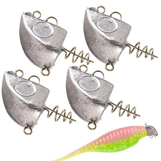 Tumbler Jig Head Hooks 4Pcs/Lot Jighead Worm Bait Hook For Soft Lure Bass  Fishing Equipment