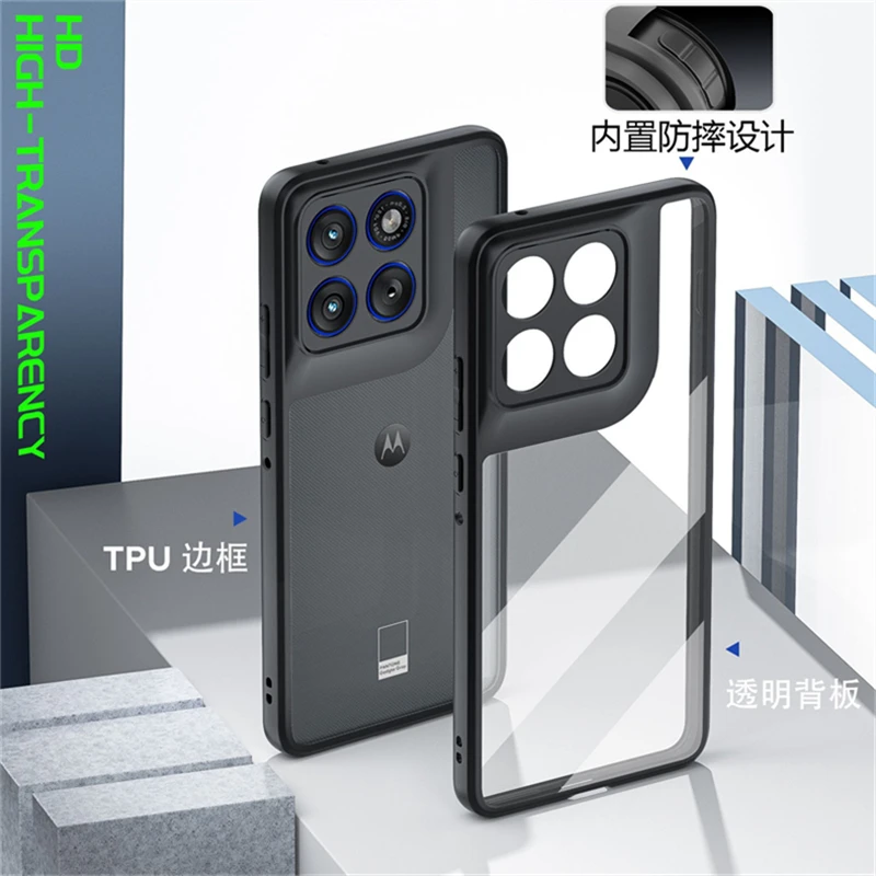 Matte Transparent Shockproof Bumper Protective Case