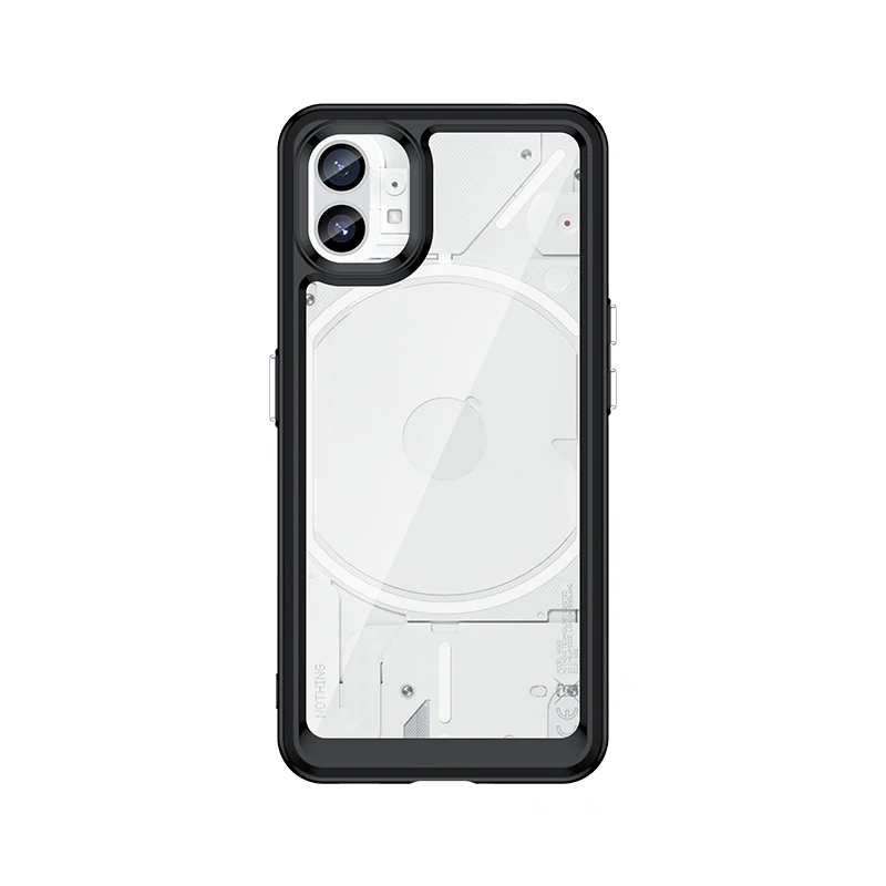 Enhanced Shockproof Clear Case with Translucent Hard Shell and Soft Frame