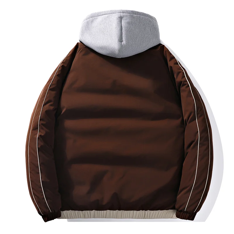2022 Oversize 8XL Winter Warm  Men's Jacket Down Cotton Padded Coat Men Loose Casual Overcoat Men Fashion Hooded Short Parkas