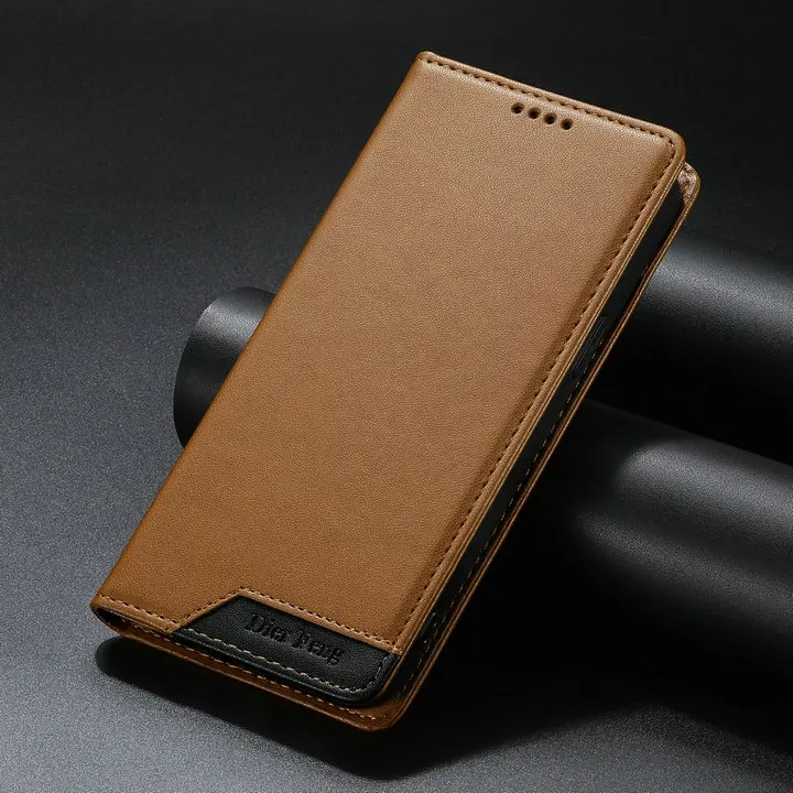 Luxurious RFID Leather Flip Case with Card Holder