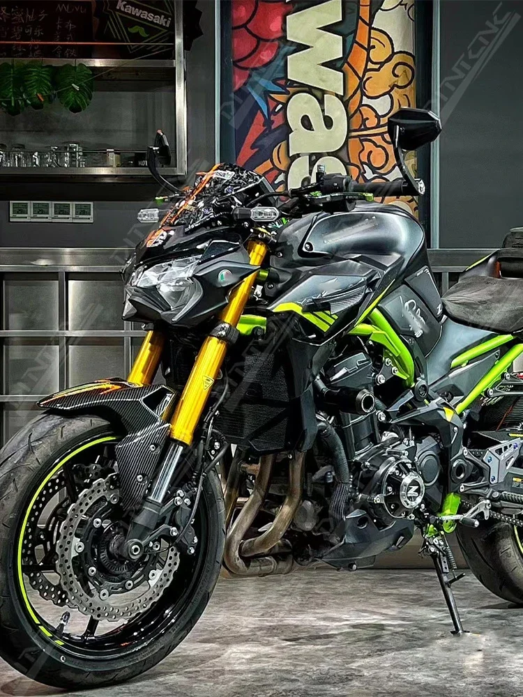 Espejos Retrovisores Para Manillar De Moto - Negro, De Aluminio CNC - Compatible Con Kawasaki Z900, Z400, Z900RS (2017-2024)