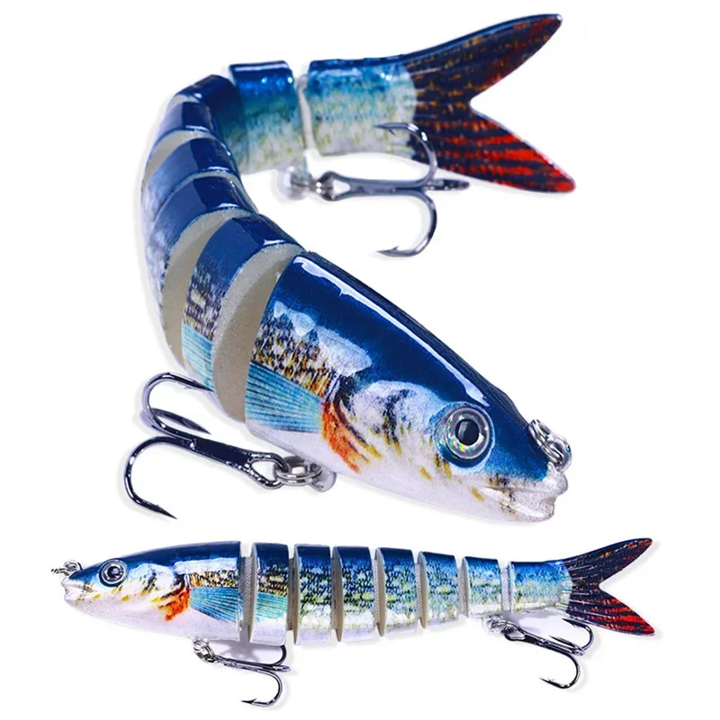 13.4cm Multi Jointed Swimbait  18g Sinking Wobbler For Bass, Pike And  Trout (Realistic Segmented Hardbait)  Buy Online  BassFishingTips.US