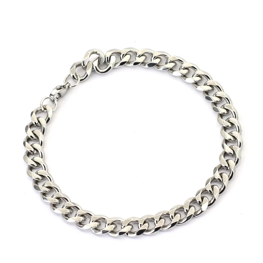 Stainless Steel Cuban Chain Bracelet for Men
