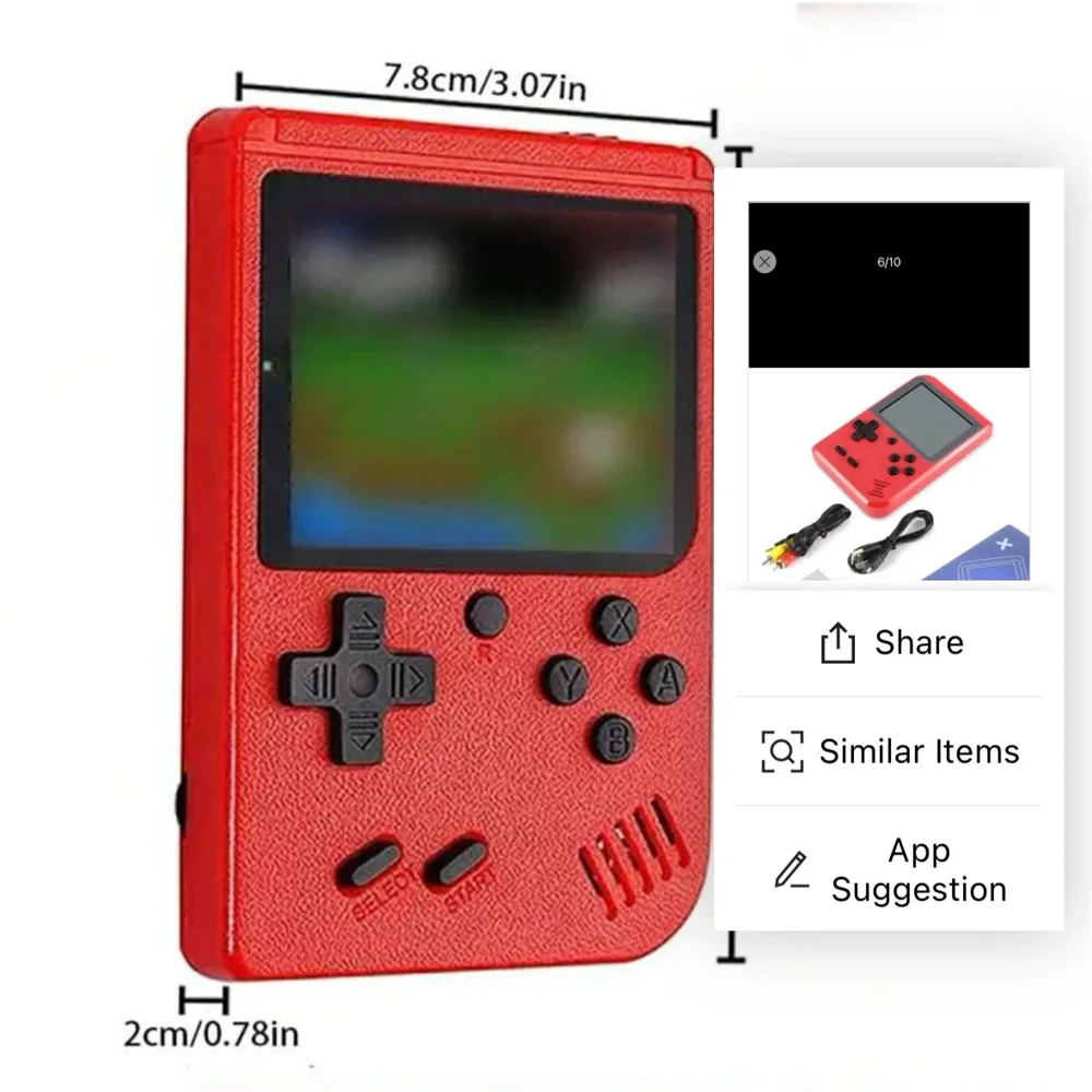 A Red Retro Classic Games Children's新品 A Red Retro Classic Games Children's Handheld Small Game