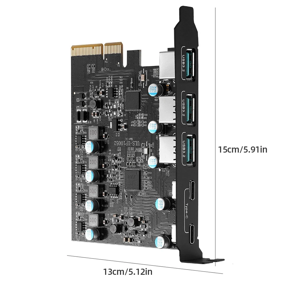 PCIe X4 에서 USB 3.2 확장 카드 추가, 윈도우 7, 8/10, 32/64 비트, 맥 OS 10.8.2, TPYC-C 지지대, 20Gbps, 3x USB3.2 및 2x