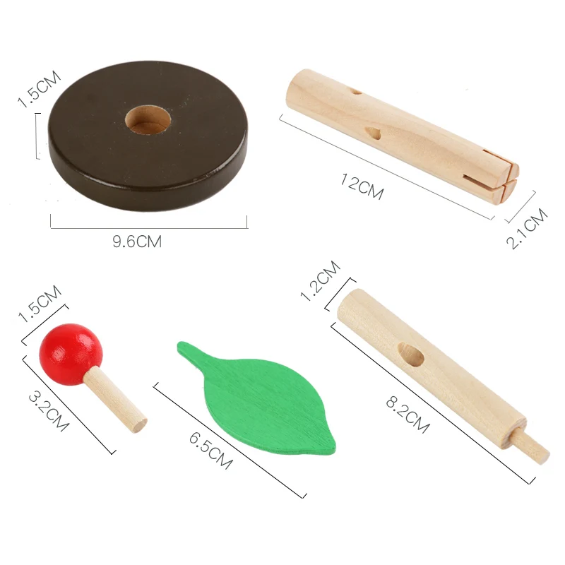 DIY Wooden 3D Puzzles Blocks Assembled Tree Model Jigsaw Puzzle Kids Montessori Games Educational Toys for Children Gift 6