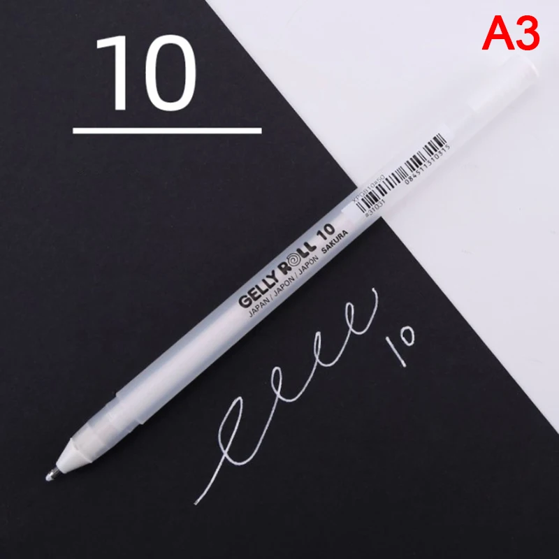 Sakura Gelly Roll Gel Pen White Color 0.5 mm 0.8 mm 1.0 mm Japan