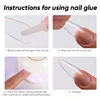 New Super Strong Nail Glue Set For False Nail Tips Acrylic Nails Press On Fake Nails Art Decoration Long Lasting Adhesion Gel 6