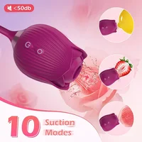 3 IN 1 Klitoris Stimulator G-punkt Rose-Dildo Vibrierende Weibliche Masturbator 2