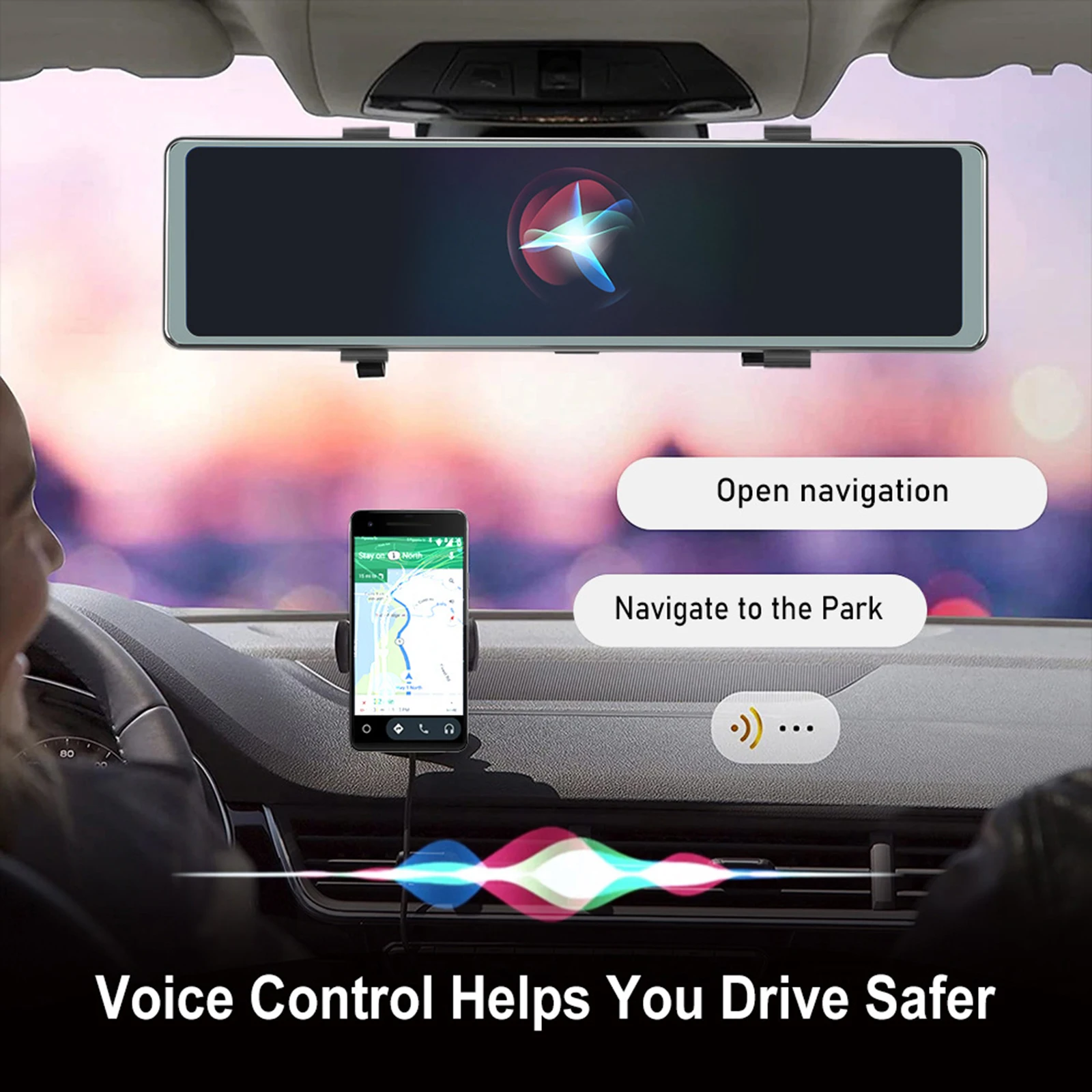 

Automobiles Split Streaming Interior Mirror Hd Wired 11.26 inch Dual Camera Recorder Support Carplay/android Auto Baby Mirrors