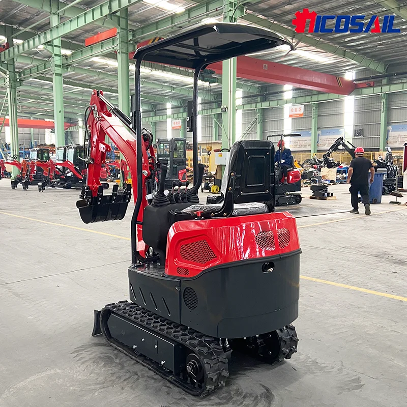 Mini-Bagger Neuer Raupenbagger 1 Tonne 1,2 Tonnen EURO 5 EPA-Motor Raupenbagger 1200kg