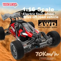 1:16 Scale 4WD RTR Brushless Fast RC Cars All Terrain Max 70km/h Off-Road Hobby Electric RC Buggy RC Truck Gifts for Adults Boys 1