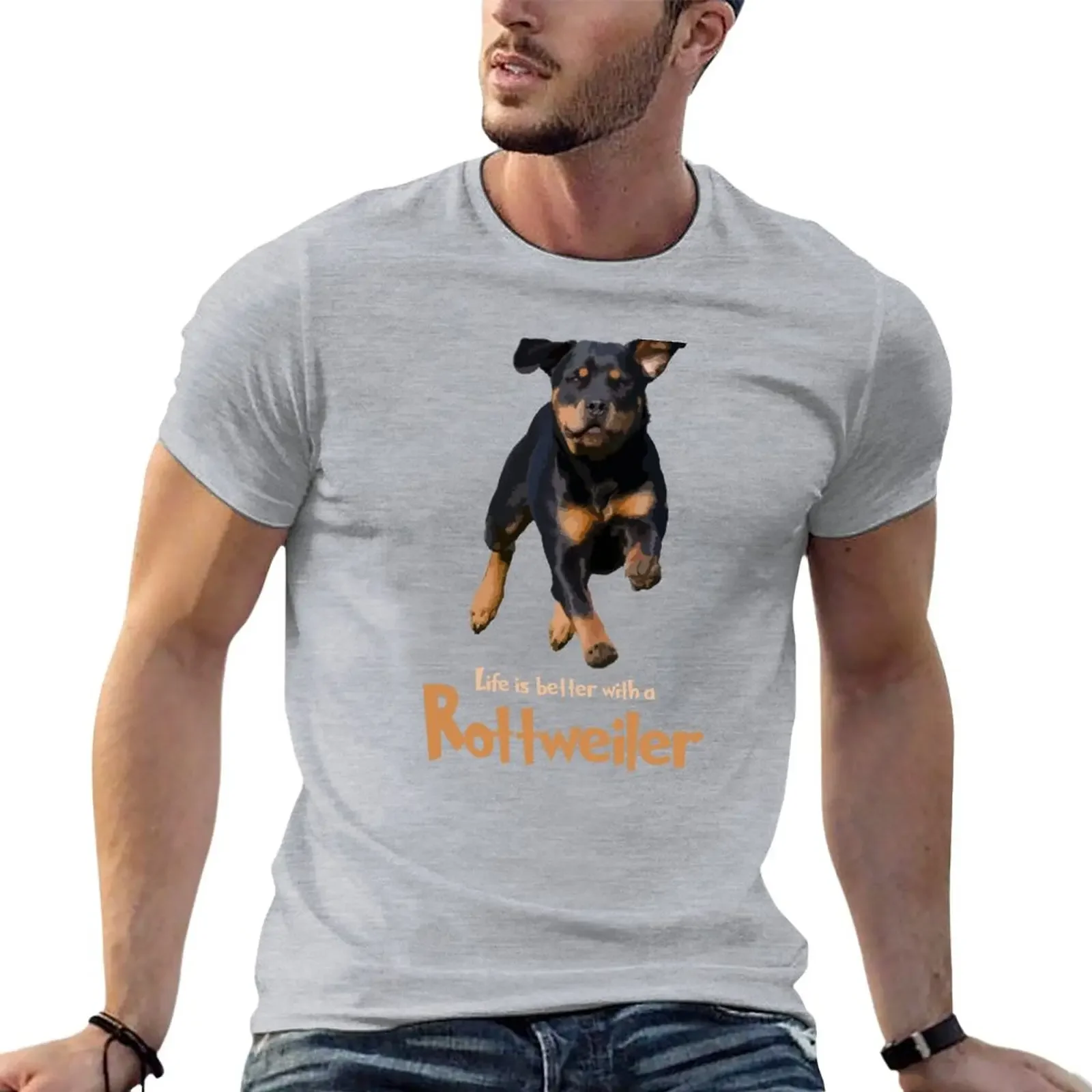 

Life's Just Better With a Rottweiler! Especially for Rottweiler Dog Lovers! T-Shirt Blouse t shirts for men pack
