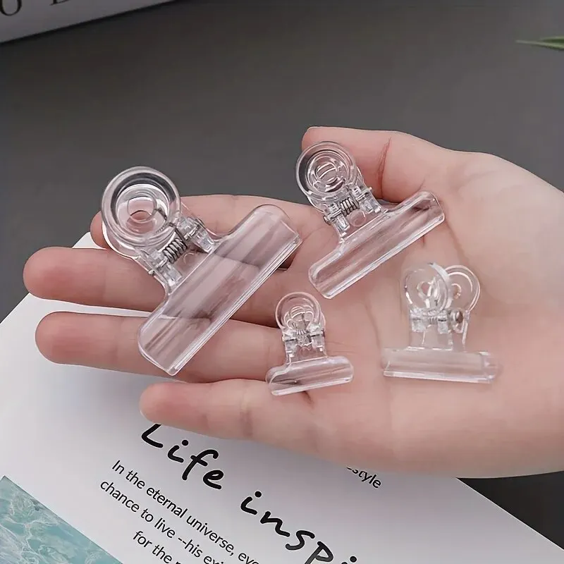 Paper Clip Dovetail Clip 10pcs Simple Transparent Long Tail Clip Multifunctional Student Stationery Dovetail Clip Office Supplies Banknote Paperclip