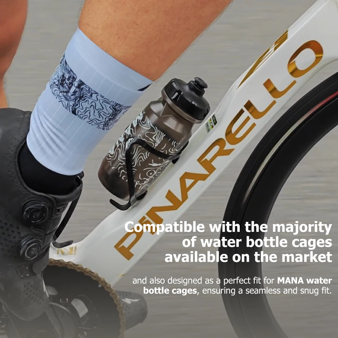Water Bottle Bicycle Water Bottle Sports Bottle MANA Bicycle Water Bottle Food Grade PP Road MTB Bike Outdoor Sports Plastic Portable Large Capacity Drink Cycling Water Bottle