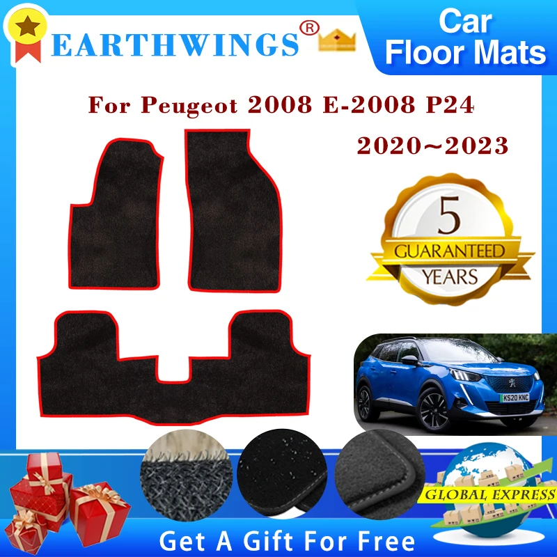 Tapis de sol de voiture pour KIT E-208 e208 P21 2019 ~ 2022 2020 Tapis  Polymères en cuir de luxe Tapis imperméables Tapis durables Accessoires de  voiture - AliExpress