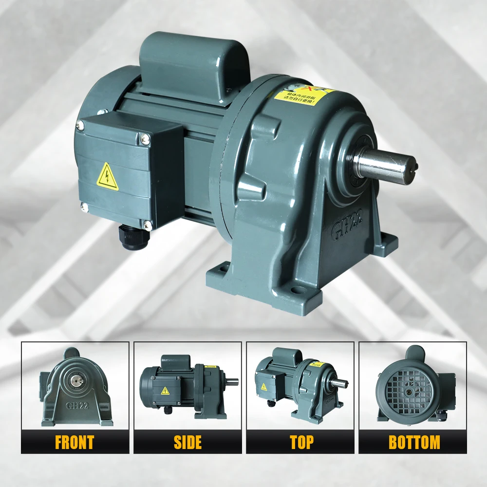 CNC 생산 조립 라인용 비동기 모터, 최대 115N.m 샤프트 직경 22mm, 200W, AC220V, 1P, 0.2Kw, 고토크