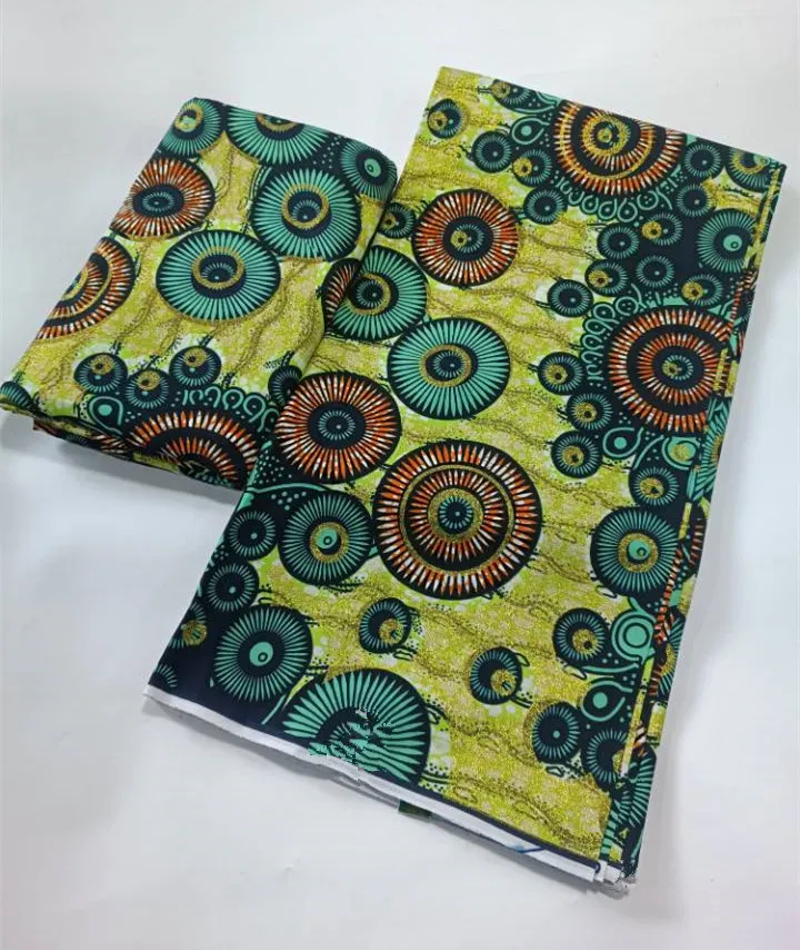 100% Cotton Fashion African Wax Fabric Nigeria Ankara Wax Fabric Block Prints Batik Dutch Pagne Soft Sewing Fabric 6 yards 2