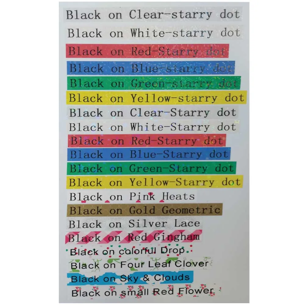 Laser Checkered/Star Label Tape
