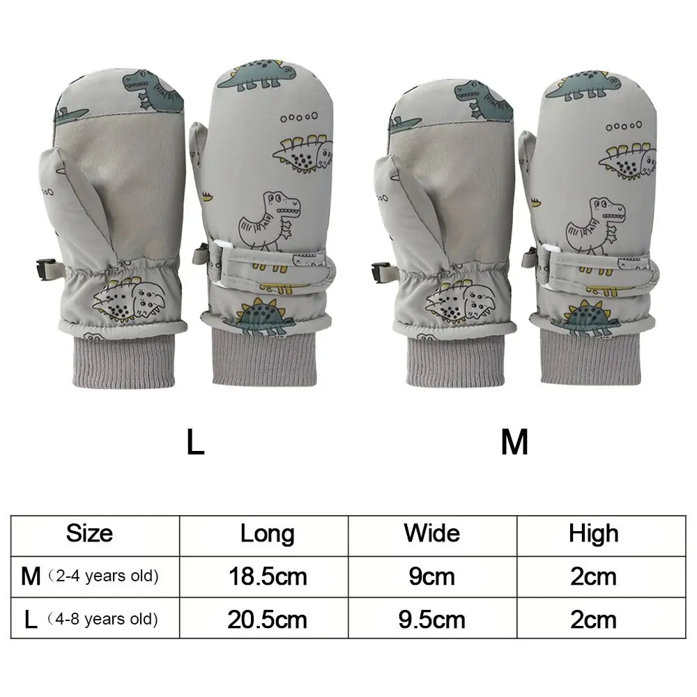 Thick Warm Children Ski Gloves Waterproof Non-slip Sports Mittens Windproof Snow Snowboard Kids Cycling Gloves Kids Boys Girls cycling gloves ski gloves