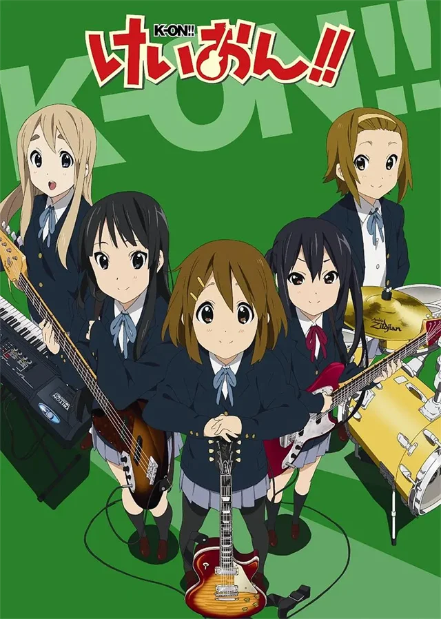 K-ON cartaz de música estética anime tv filme desenho animado menina  pintura da lona decoração