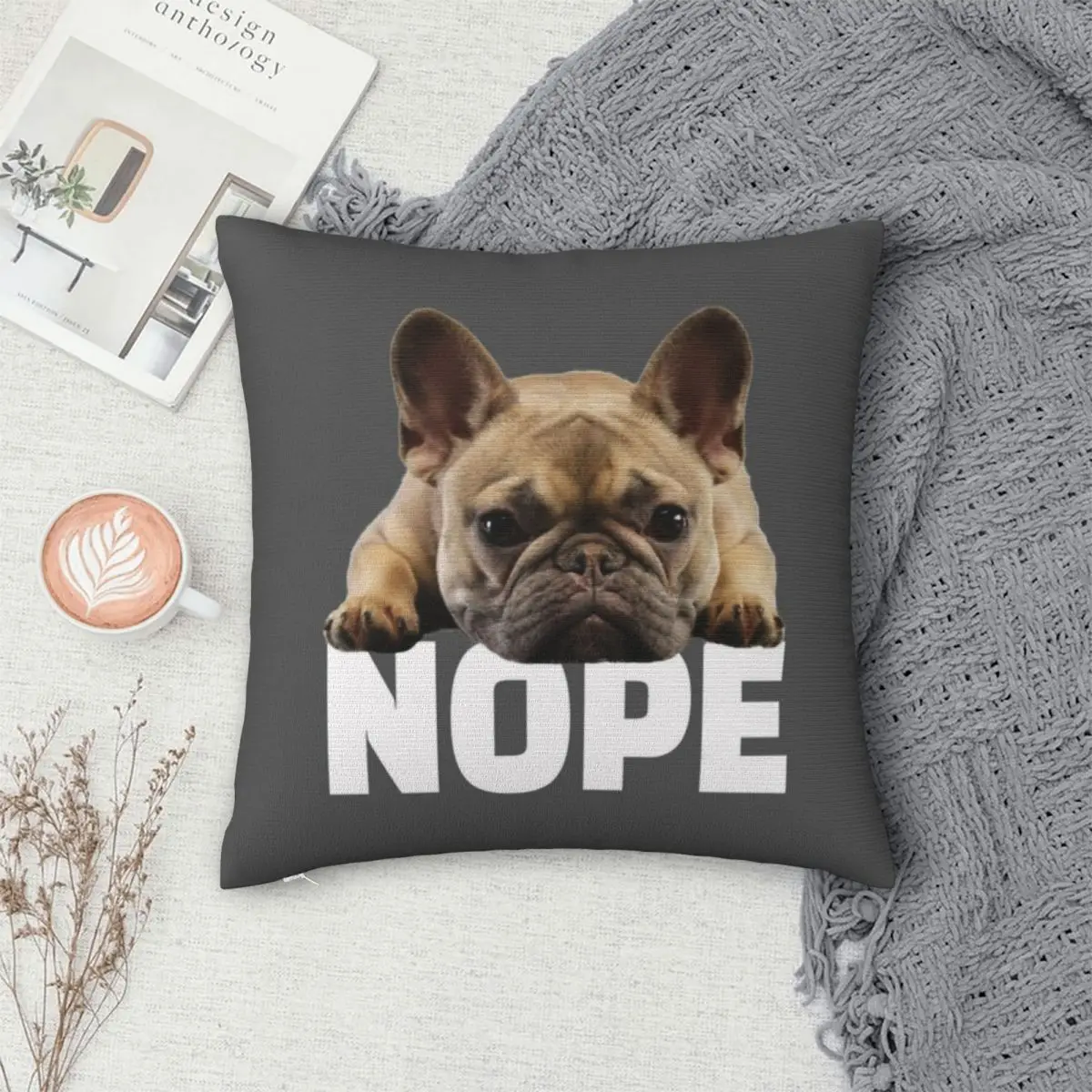 

French Bulldog Pillowcase Polyester Pillows Cover Cushion Comfort Throw Pillow Sofa Decorative Cushions Used for Home Bedroom