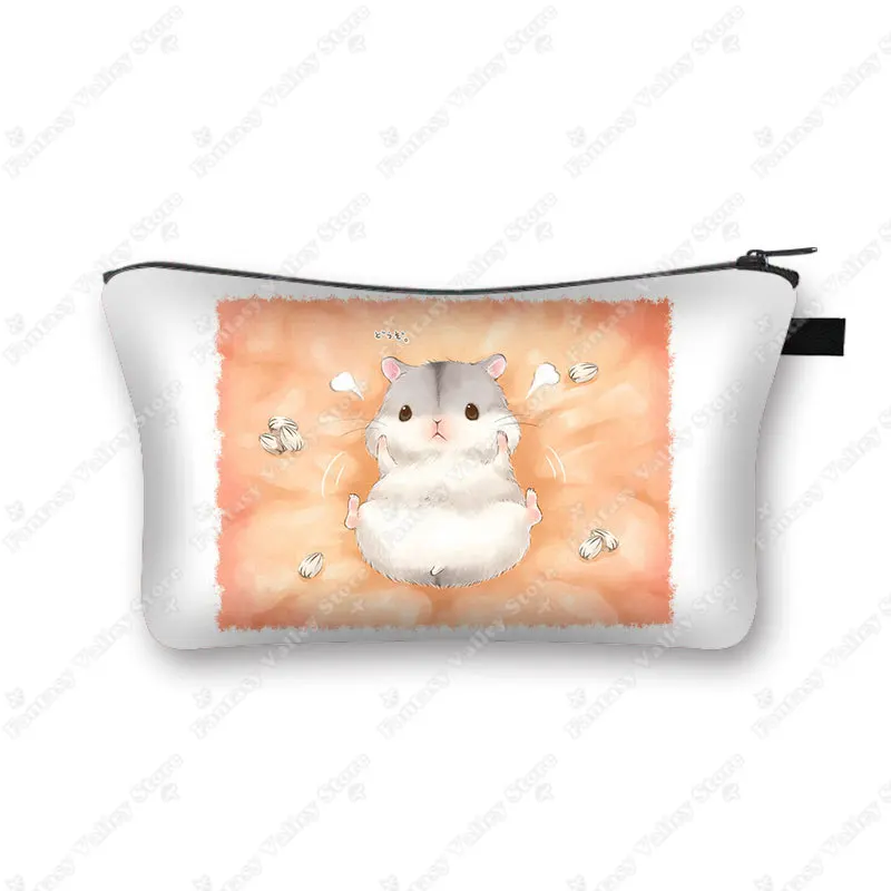 Charming Pet Print Cosmetic Case - Makeup Bag and Beauty Organizer Zipper Pouch