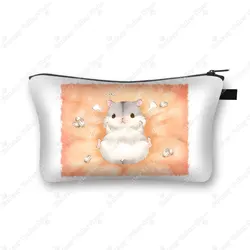 Charming Pet Print Cosmetic Case - Makeup Bag and Beauty Organizer Zipper Pouch (ShzbHamsterx01cw)
