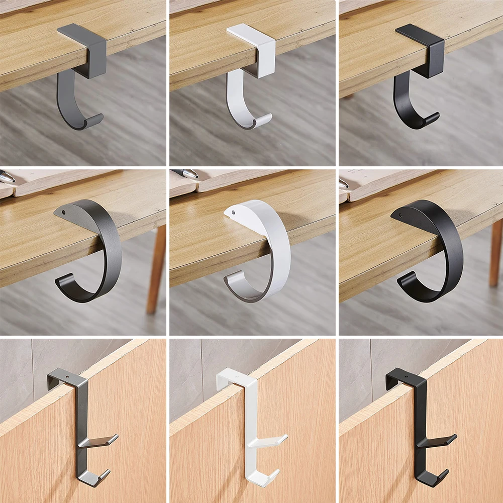 Punch-free Desk Edge Hook Adjustable Gaming Headset Desk Hook Backpack Storage Hanging Holder Home Office Organizer