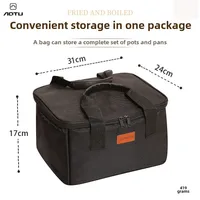 Outdoor storage bag picnic pot set gas tank anti-collision self-driving camping tableware bag multi-function storage bag 1