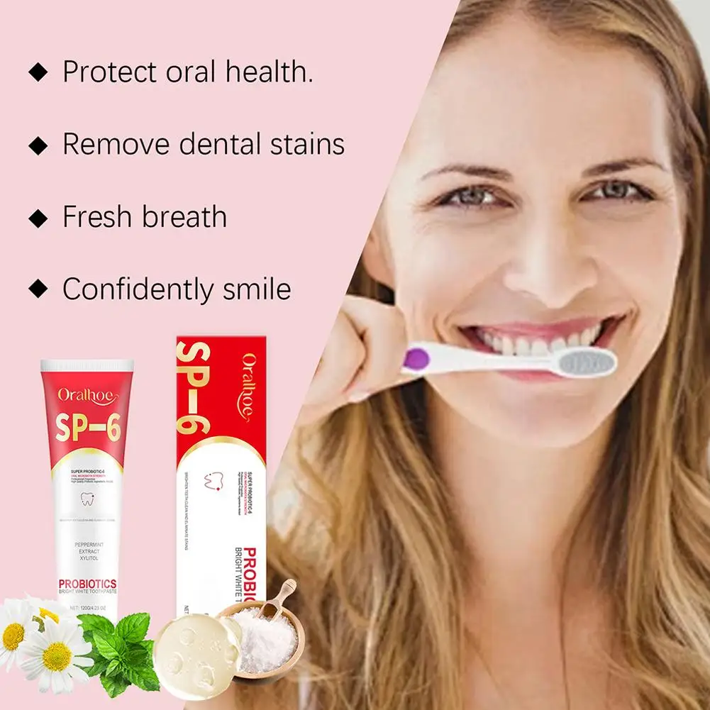 Teeth whitening product Teeth whitening essence Teeth health product SP-6 Whitening Toothpaste Probiotic Cleaner