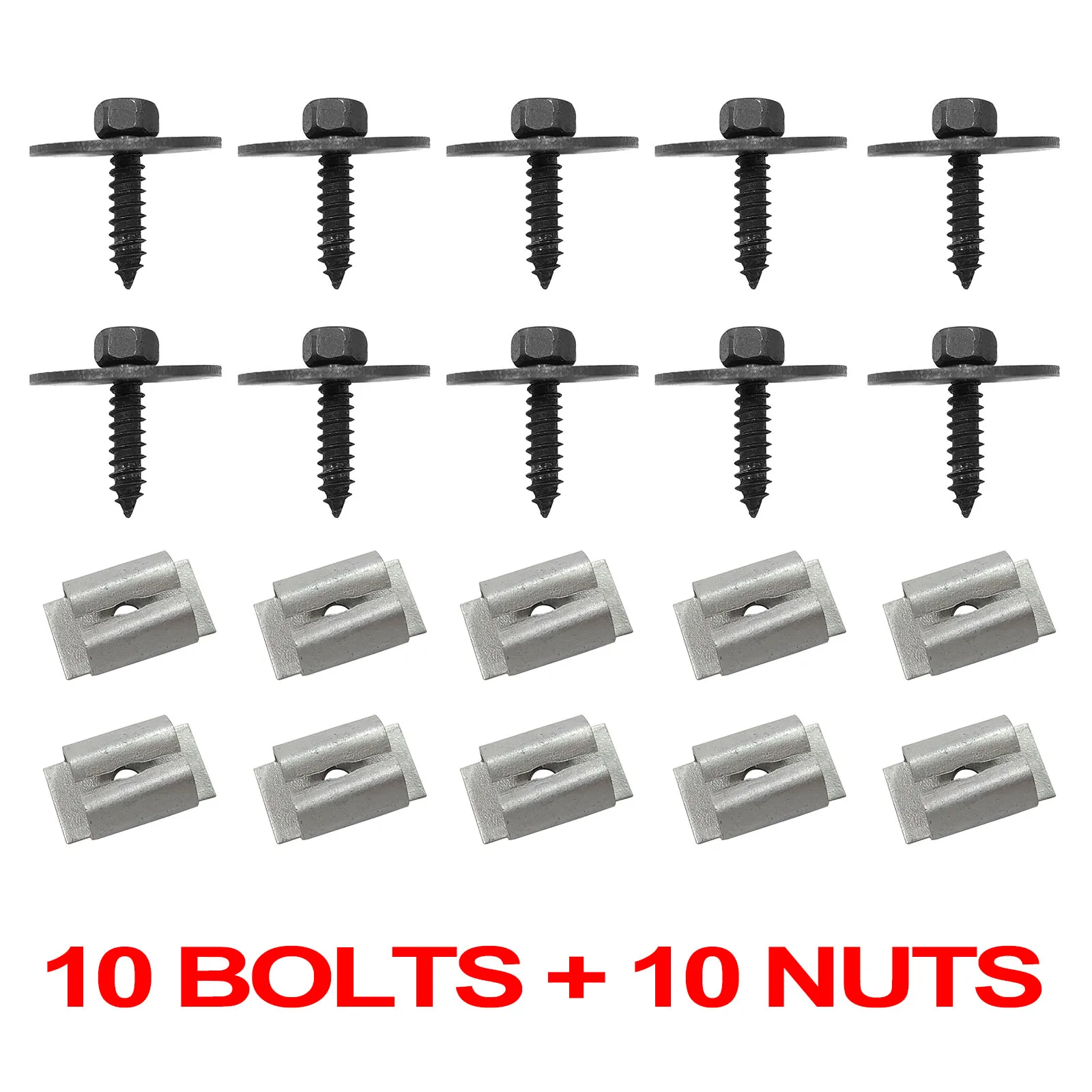 Engine Undertray Cover Splash Guard Screws Washer Nuts Bolt 20x For MERCEDES BENZ C E S SL SLK W204 W203