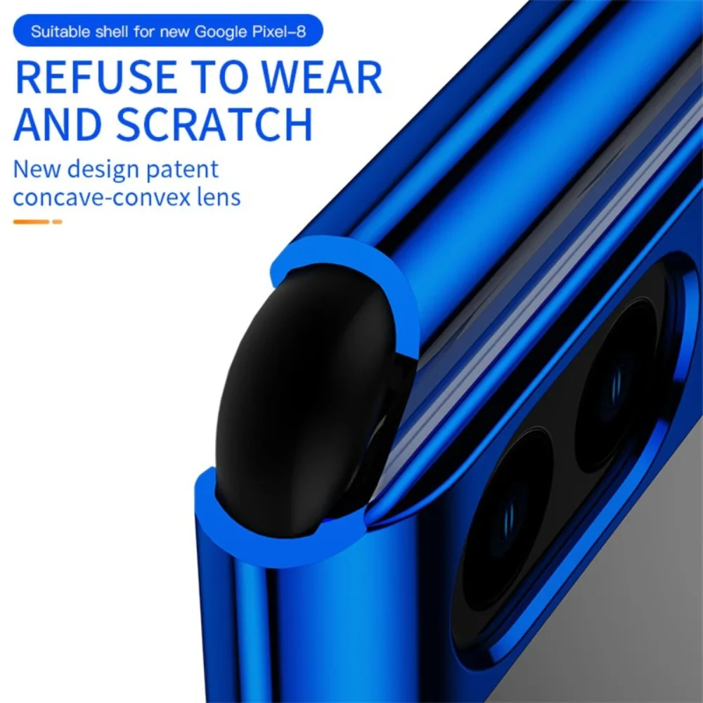 Sleek Transparent Metal Shockproof Case with Magnetic Ring Bracket