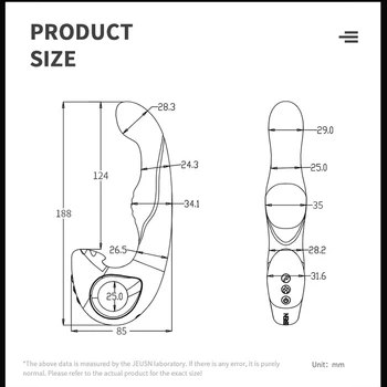 Jeusn Rolling & Vibrating Male Prostate Massage Remote Control Anal Plug & Butt Plugs for Man G-Spot Stimulate Gay Anal Sex Toys 5