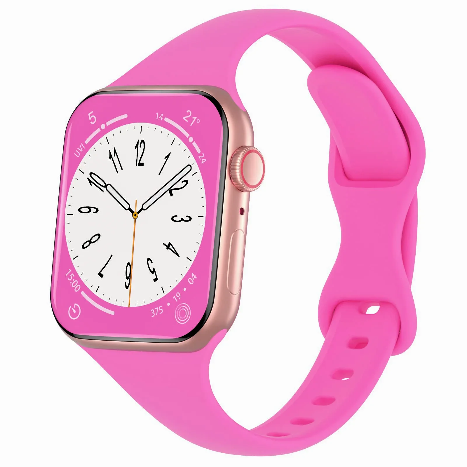 Thin Silicone Solid Color Strap Bracelet
