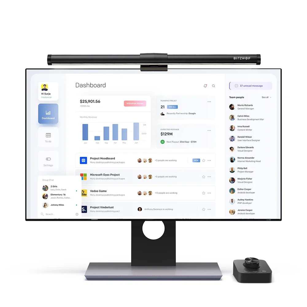 BlitzWolf BW-CML5 Barra luminosa per monitor Touch Telecomando