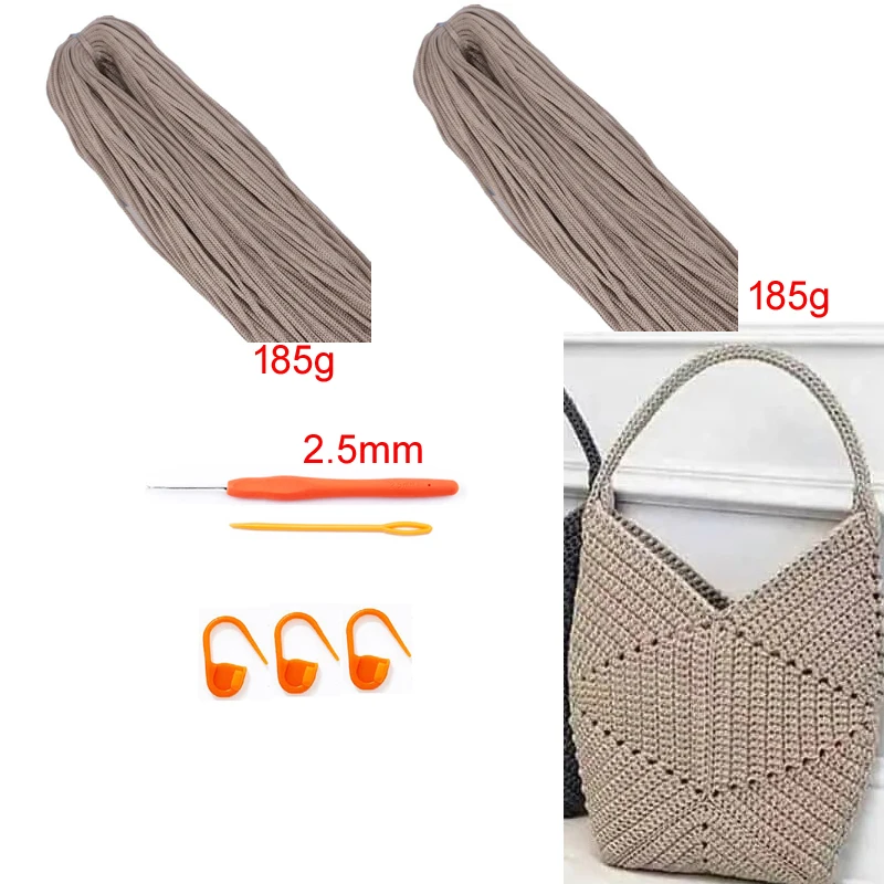 Unfinished Hand Bag Crochet Kit DIY Shoulder Bag Crocheting Kits Gift Knitting Kits Toy Handmake Accessories