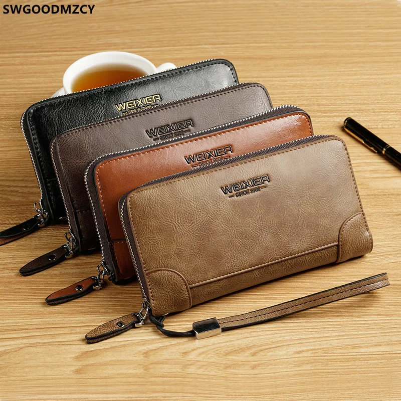 Men's Fashion Leather Clutch Purse