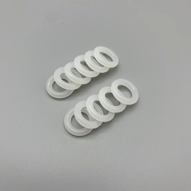 VMQ 화이트 실리콘 링 가스켓, 식품 등급 방수 와셔 고무 절연 O 링, CS 5mm OD 20mm 60mm, 로트당 20 개