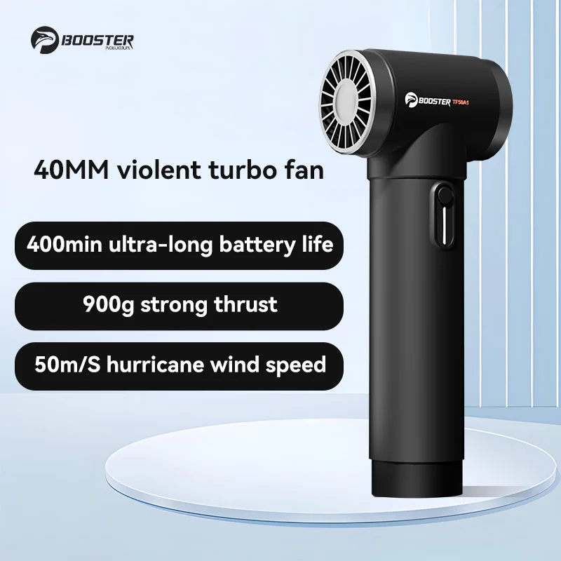 Turbo Jet Blower, Wireless Turbo Super Power Air Duster, Wireless Turbo Jet Blower, Storm Industries Jet Blower, for Car Dust Cleaning, Snow Removal, BBQ (Black